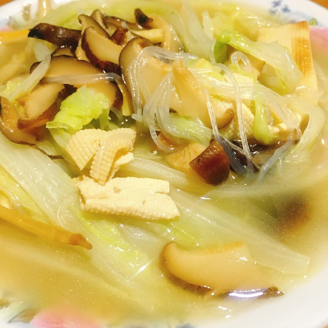 冻豆腐白菜汤