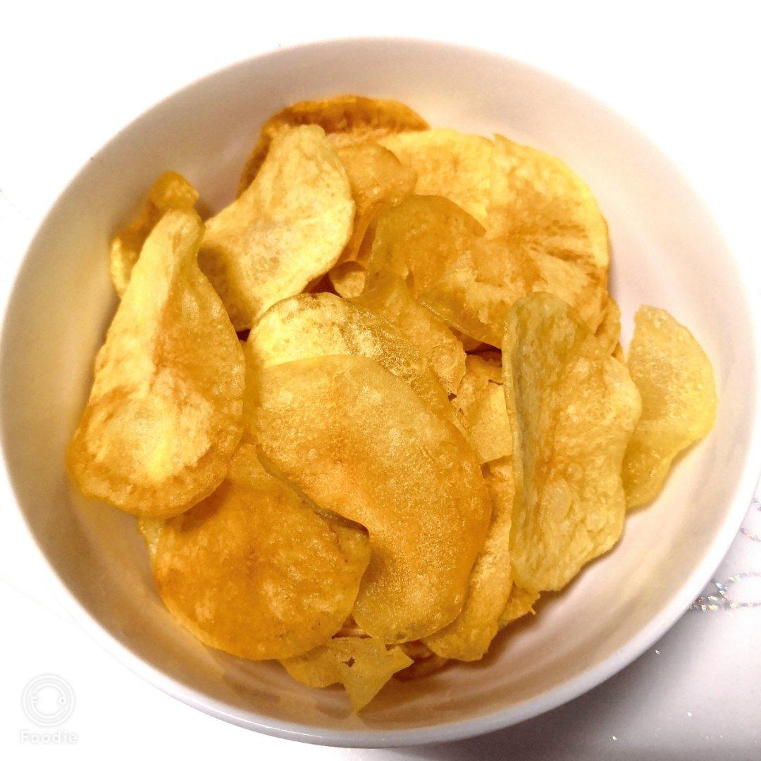 自制炸薯片，学会以后再也没买过薯片