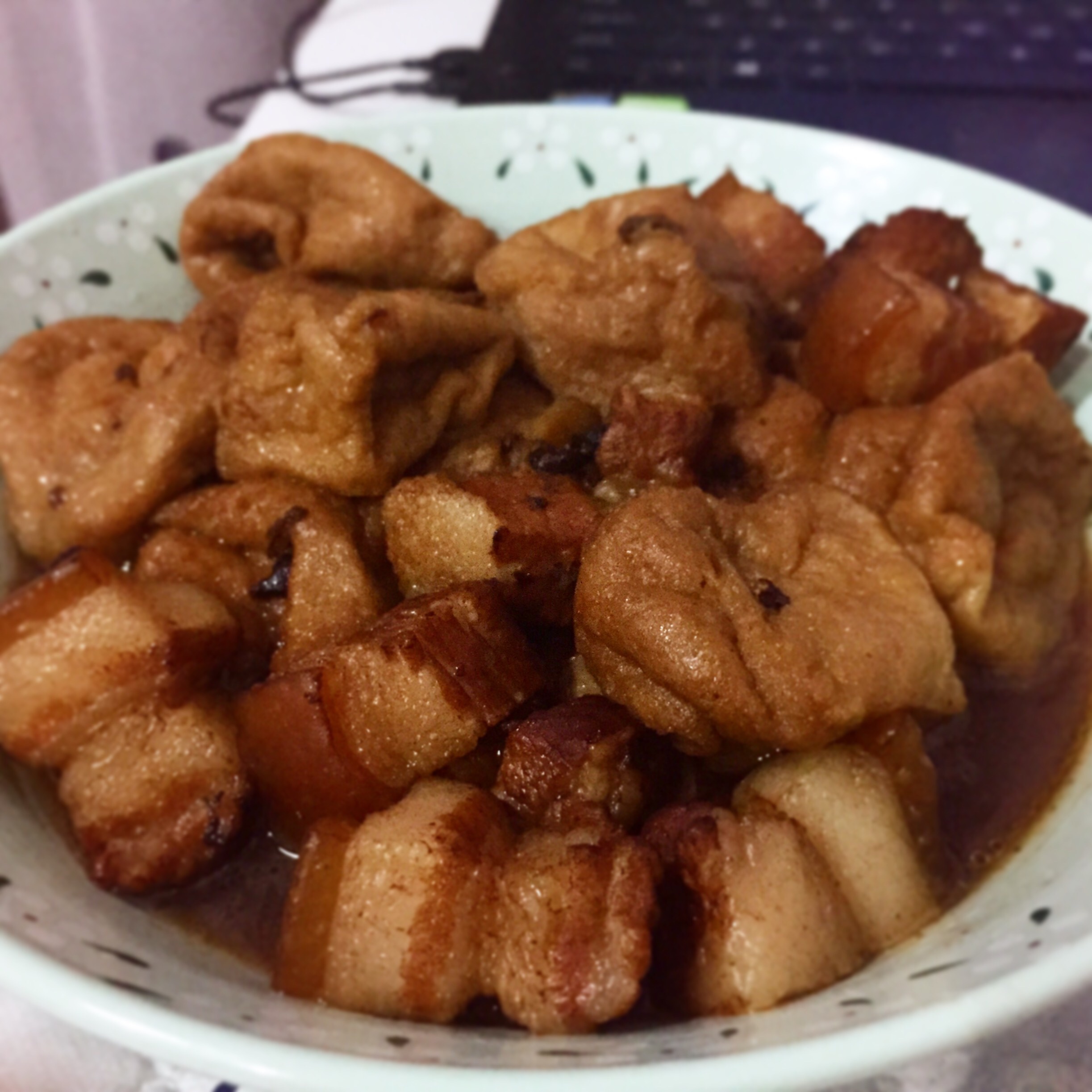 油豆腐烧肉