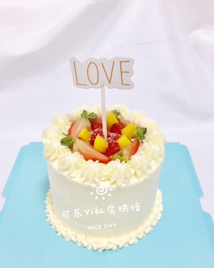 四寸抹面戚风蛋糕胚