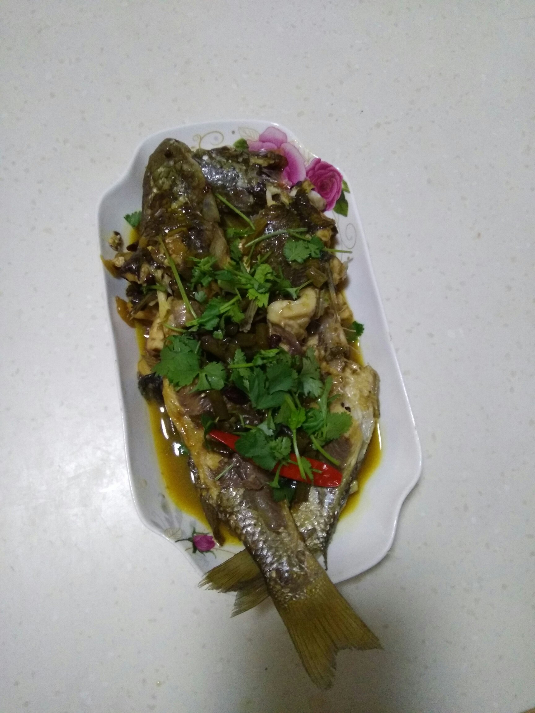 酸豆角炖海梭鱼的做法