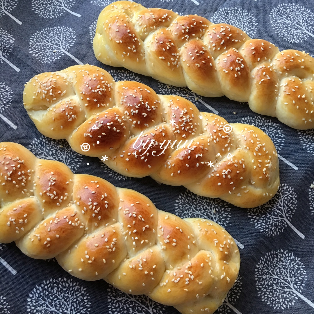 酸奶辫子面包（一次发酵）