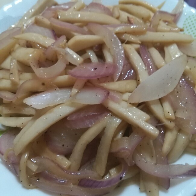 洋葱遇到杏鲍菇