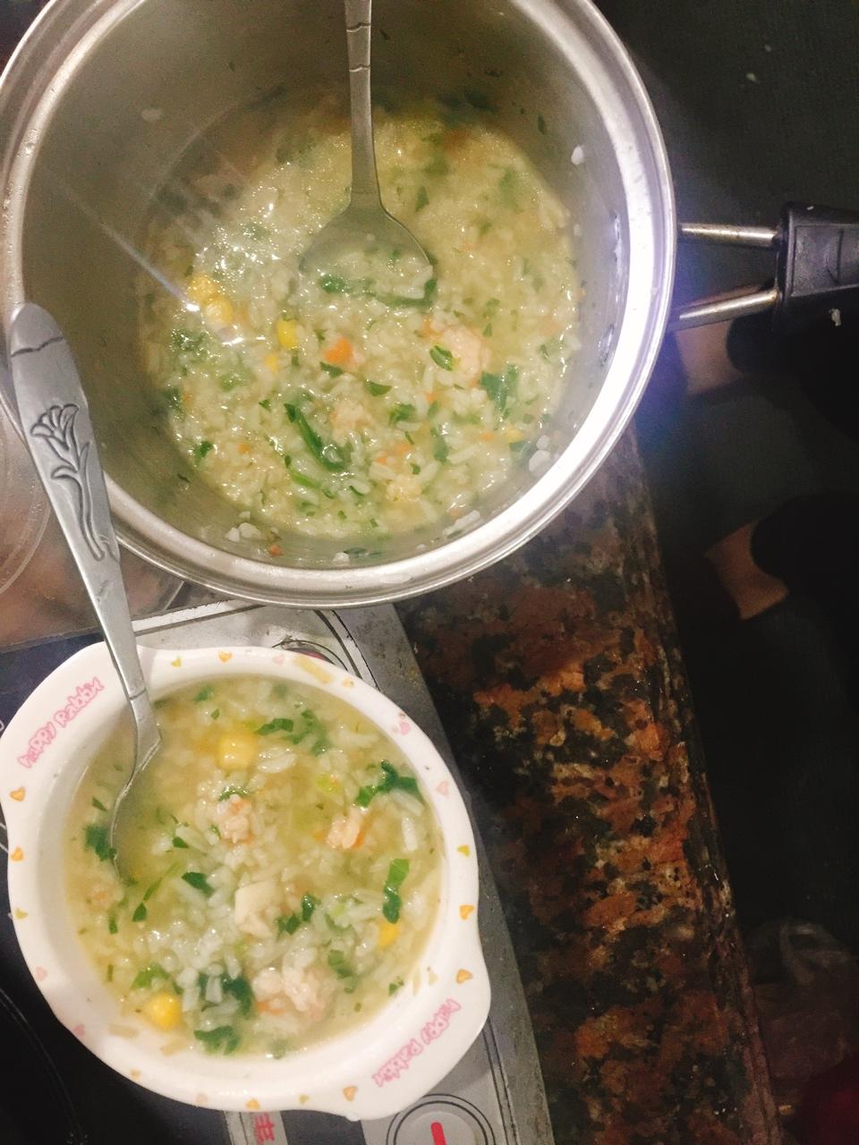 时蔬鲜虾粥 宝宝辅食食谱