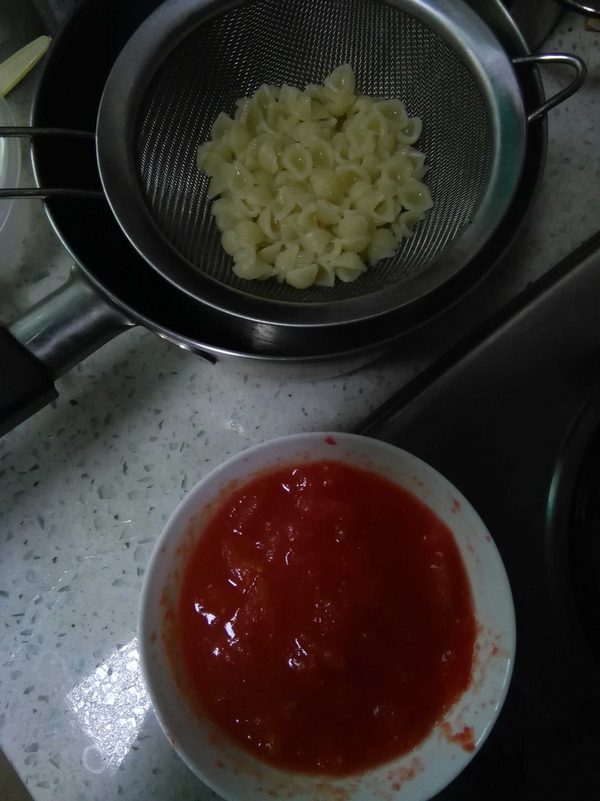 宝宝辅食：番茄贝壳面的做法 步骤4