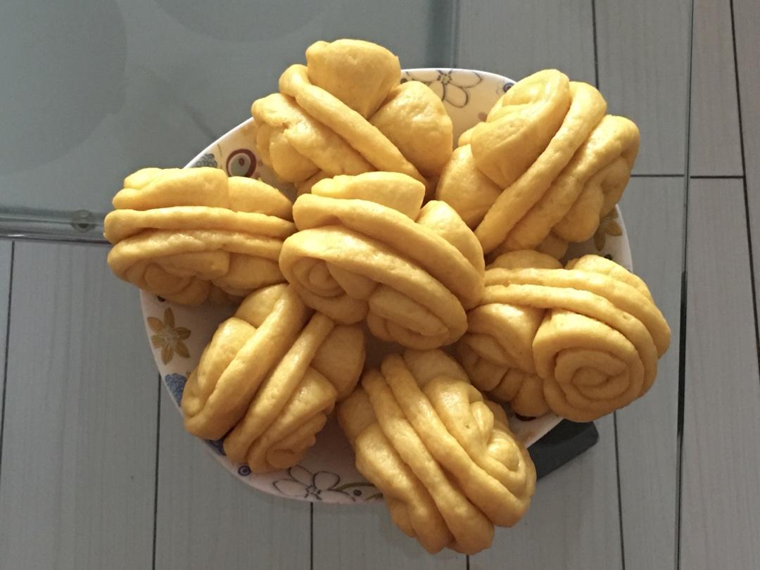 双面花、花卷馒头(一次发酵)