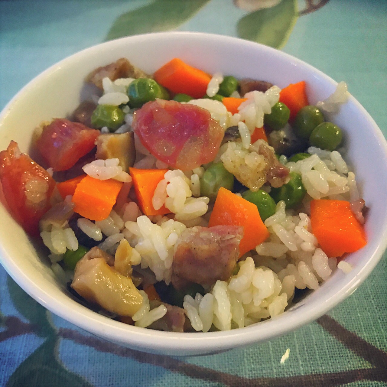 香菇辣肠焖饭 Fried Rice With Sausage &Mushroom