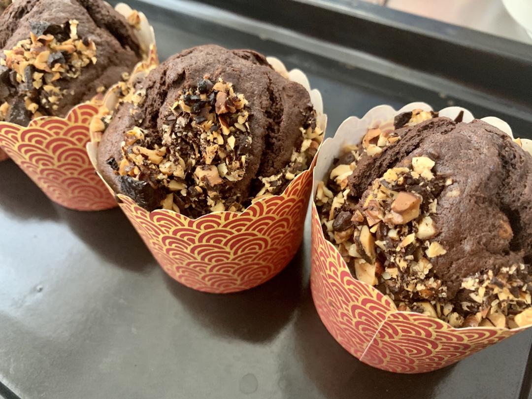 浓情巧克力摩卡马芬<Chocolate Espresso Muffins>