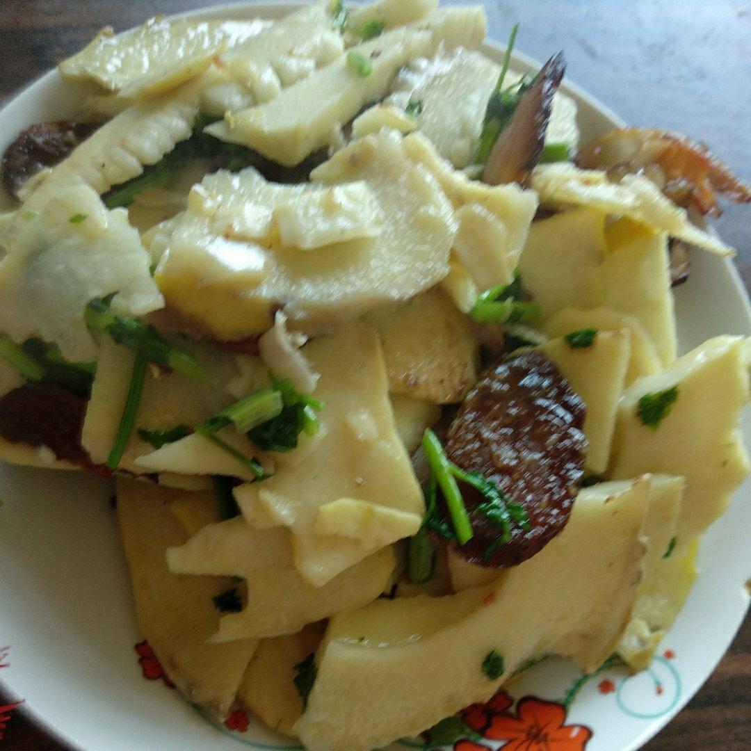 冬笋炒腊牛肉