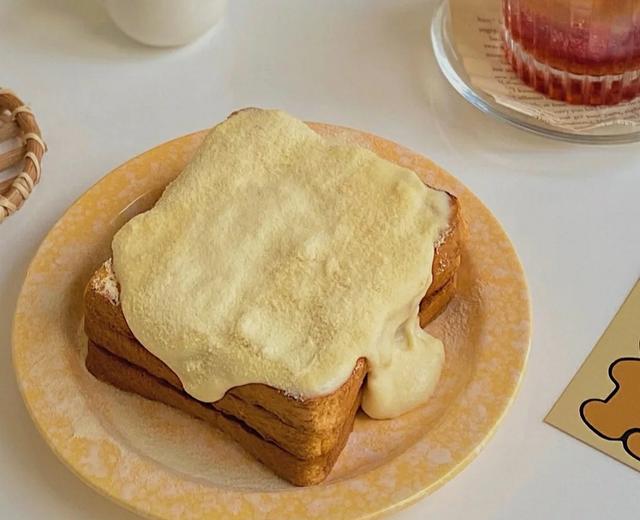 低卡版·港式豆乳漏奶华🍞3分钟自制豆乳酱的做法