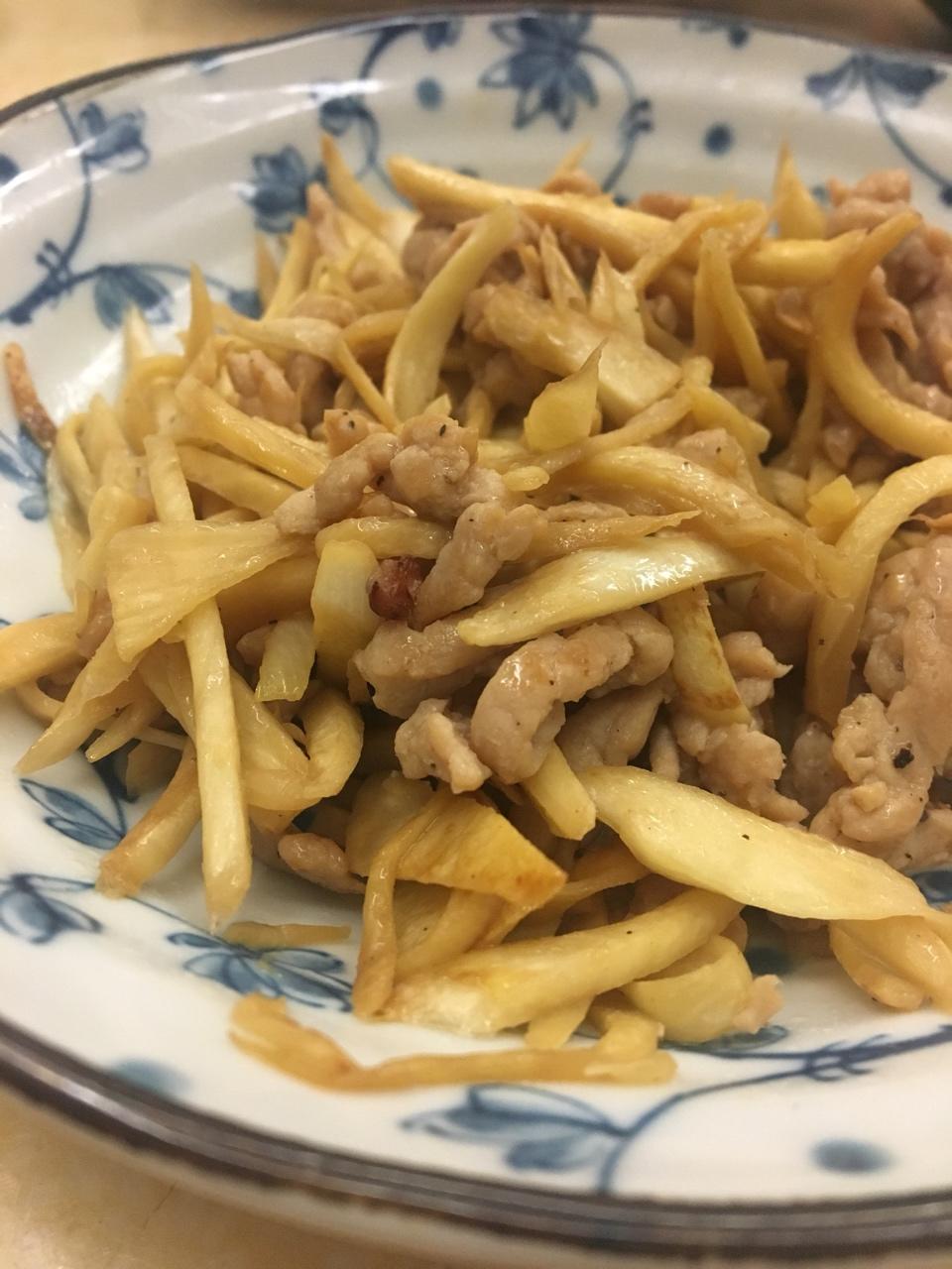 茭白炒肉丝