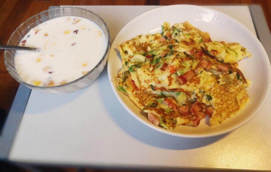 【牛奶鸡蛋早餐软饼】的做法