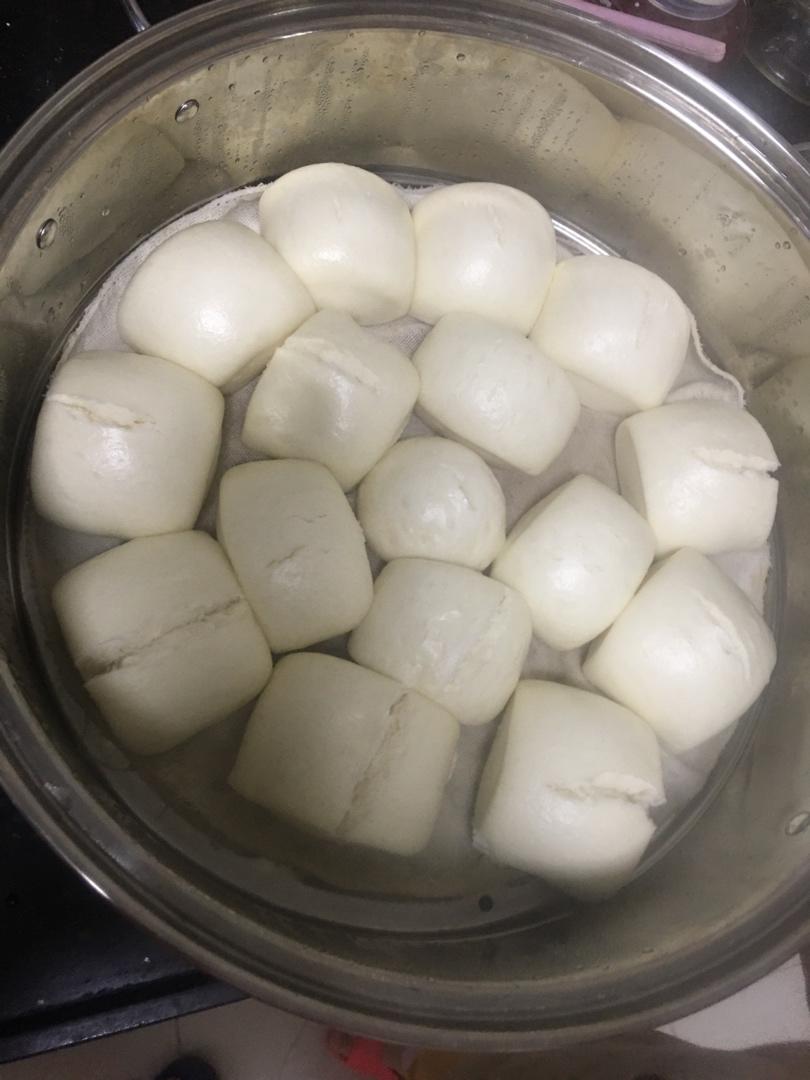 纯手工奶香馒头【无泡打粉，无添加】