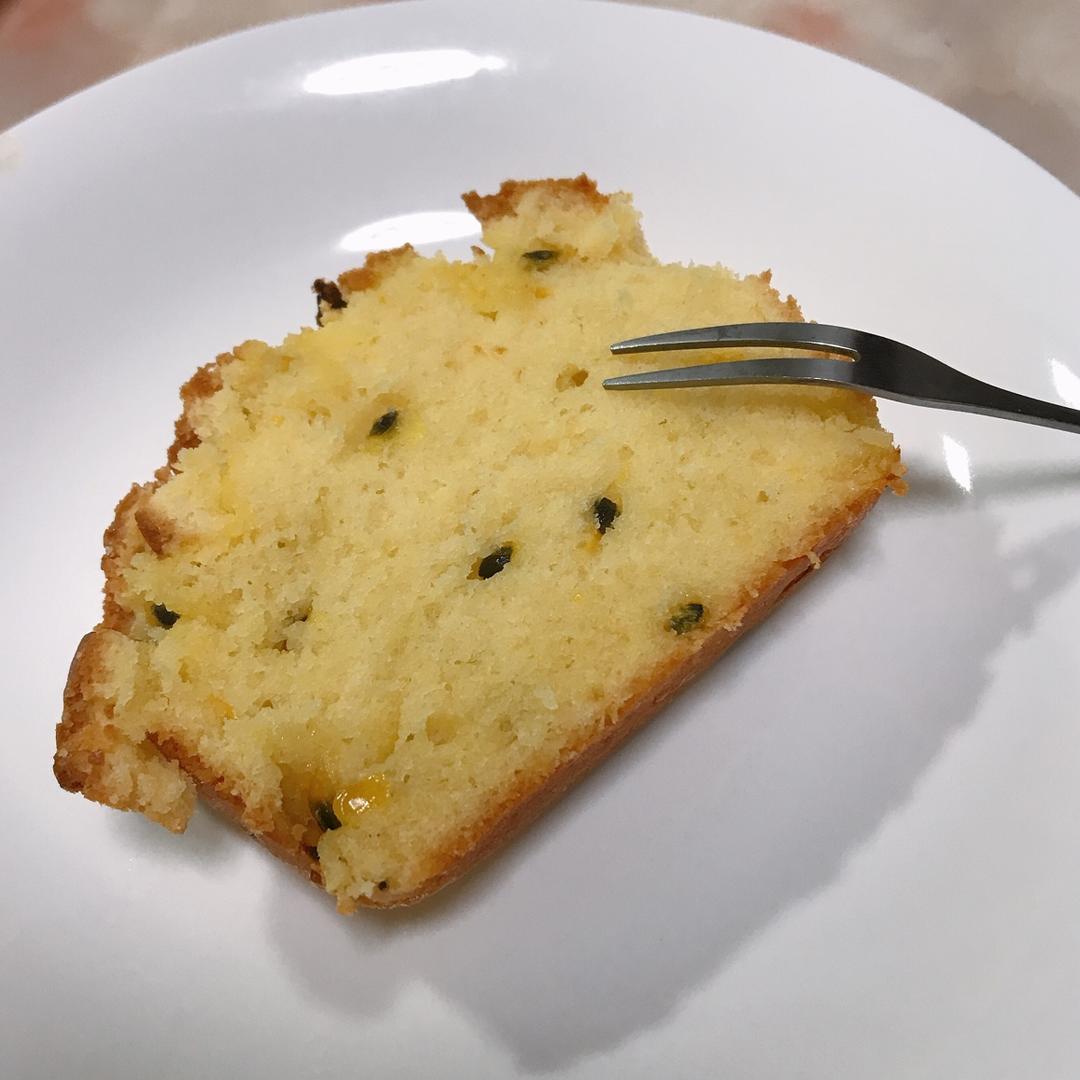轻盈百香果磅蛋糕