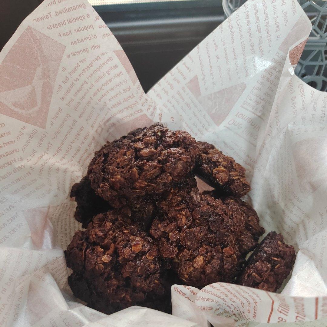 （消耗麦片）回归本真的燕麦巧克力曲奇🍪