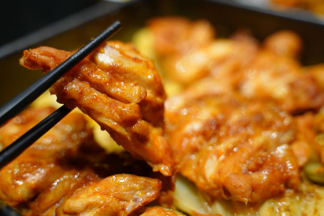 新奥尔良烤鸡腿土豆