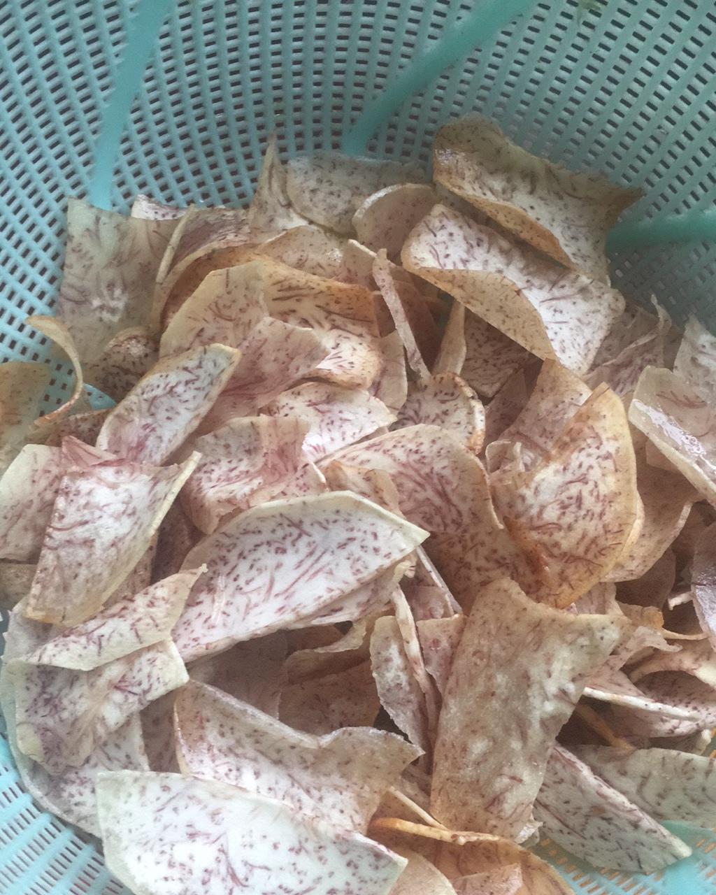 自制零食-炸芋头片儿
