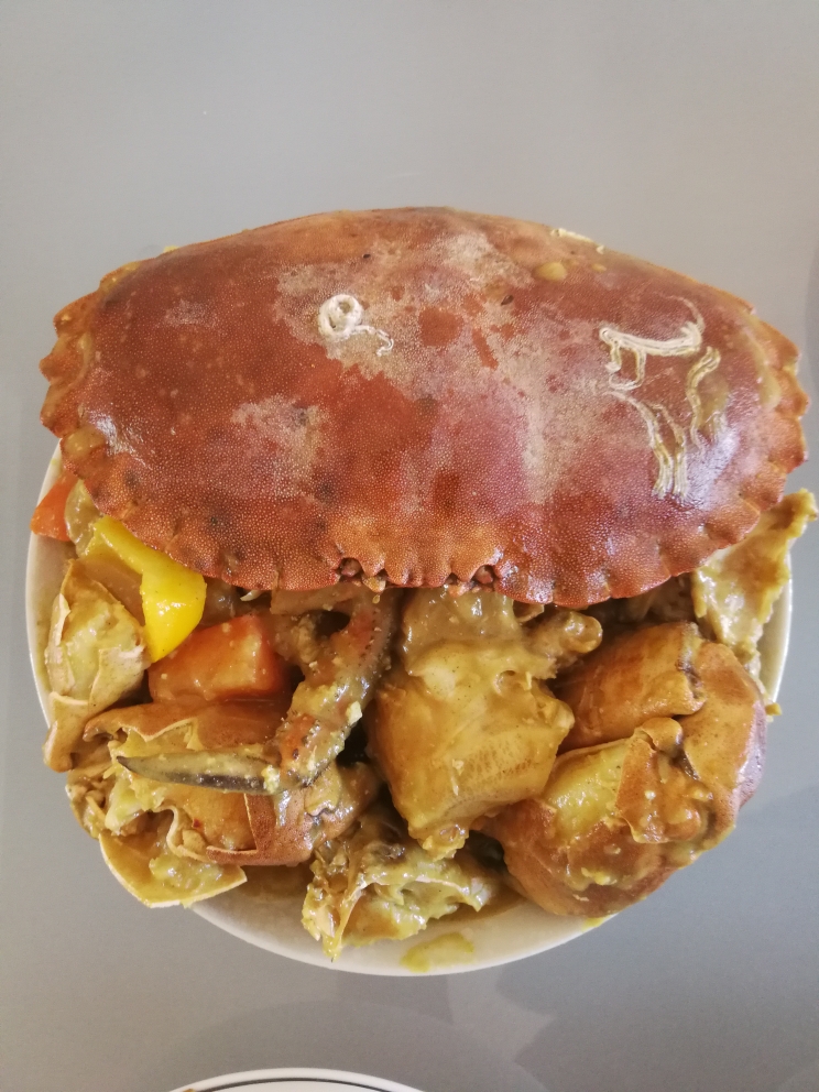 咖喱椰浆黄金蟹（面包蟹）——节日大餐