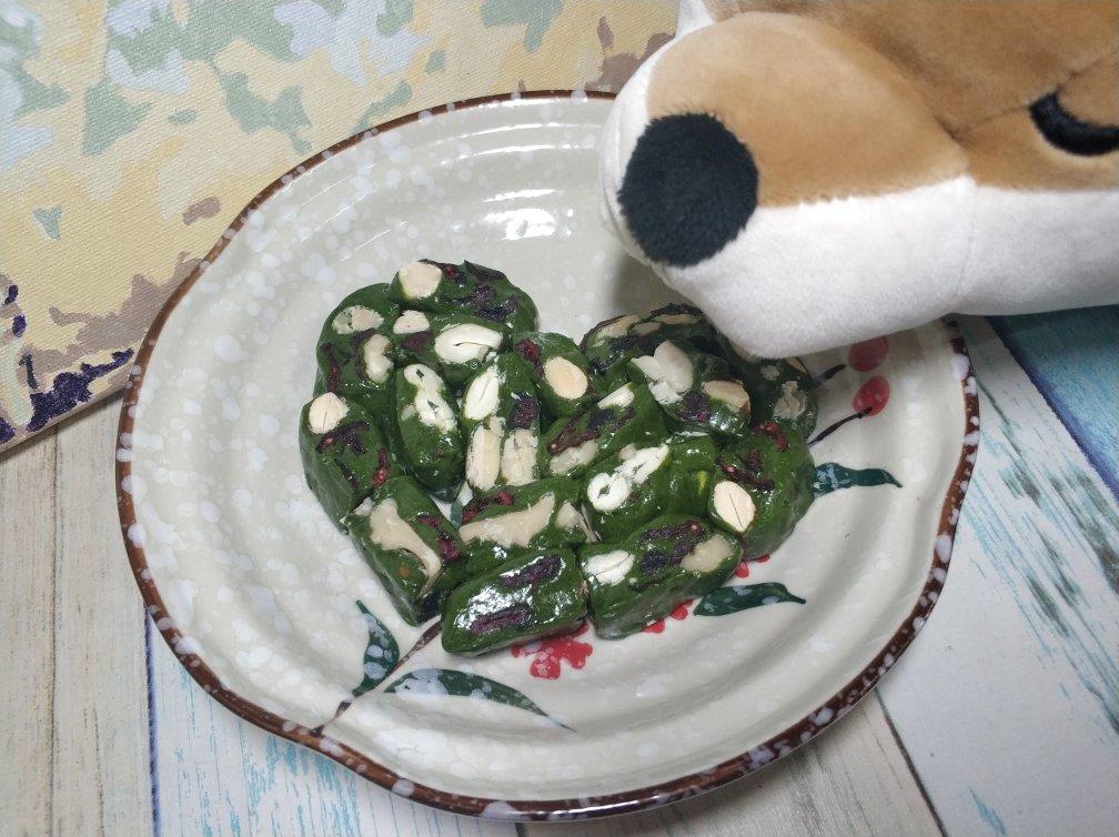 抹茶杏仁牛轧糖