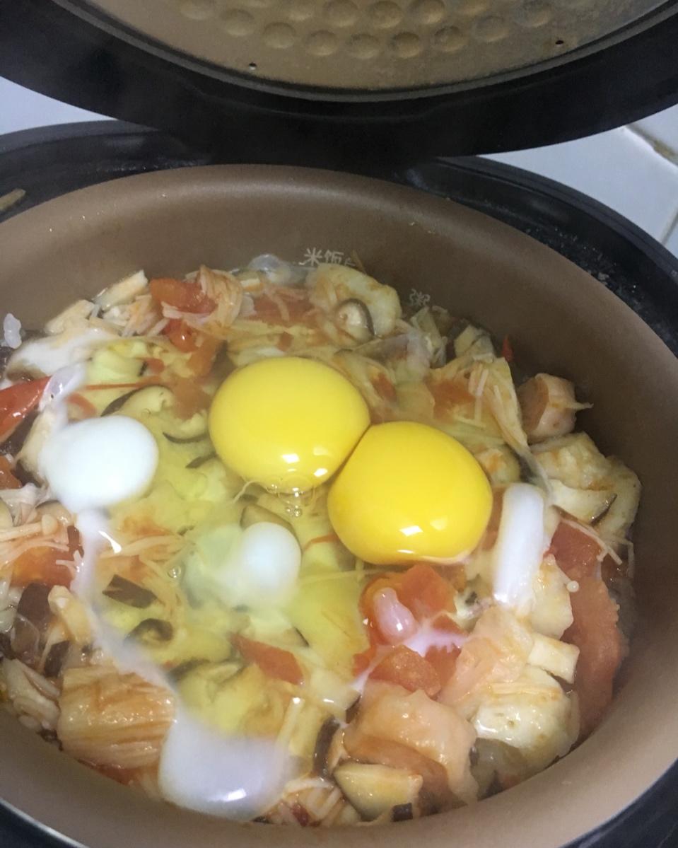 腊肉电饭煲饭