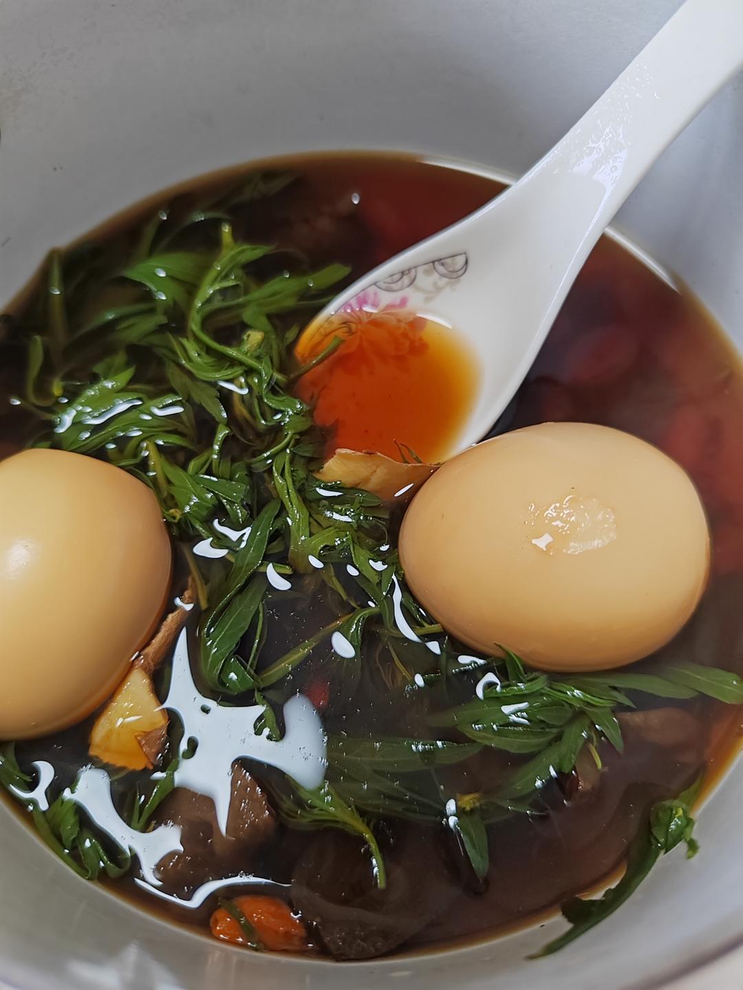 艾草煮鸡蛋
