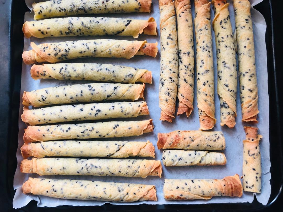 香酥芝麻蛋卷  (新手入门不粘锅版)