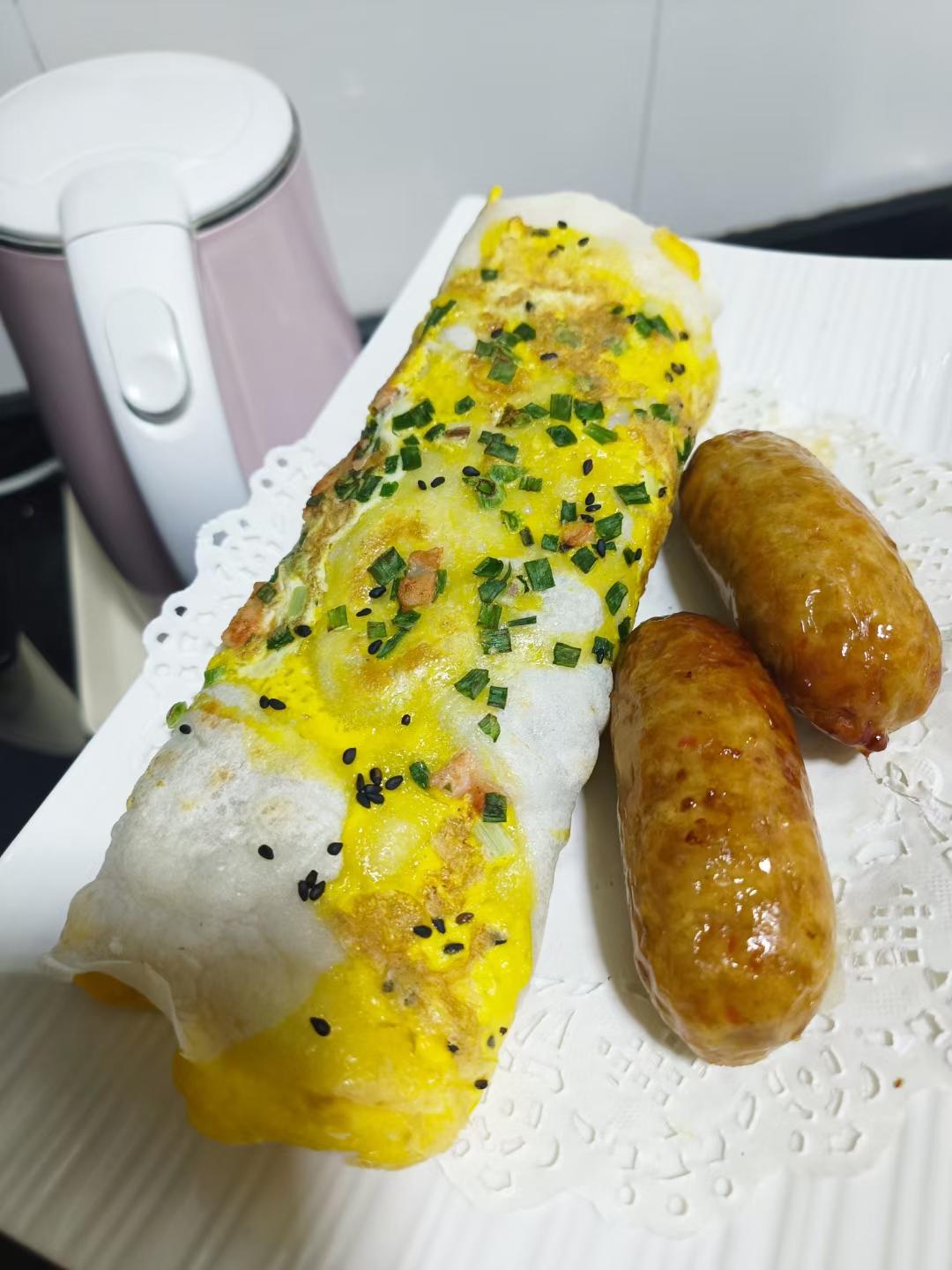 家庭平底锅版煎饼果子