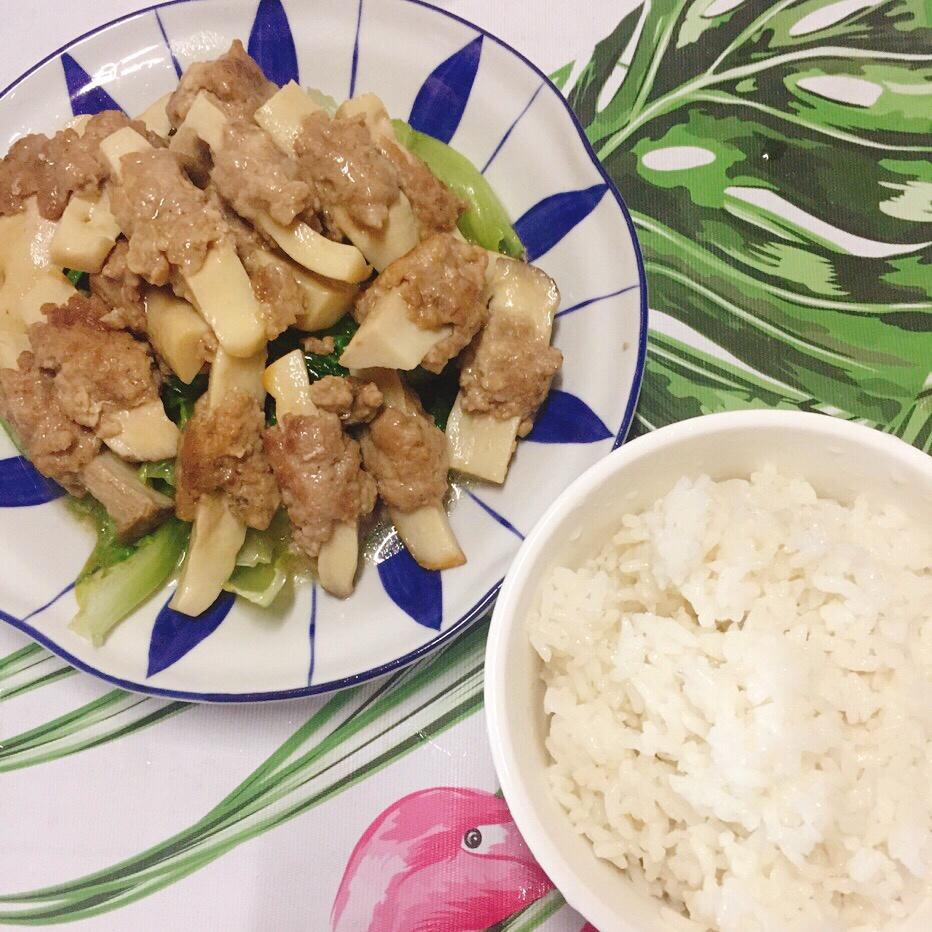 杏鲍菇酿肉卷