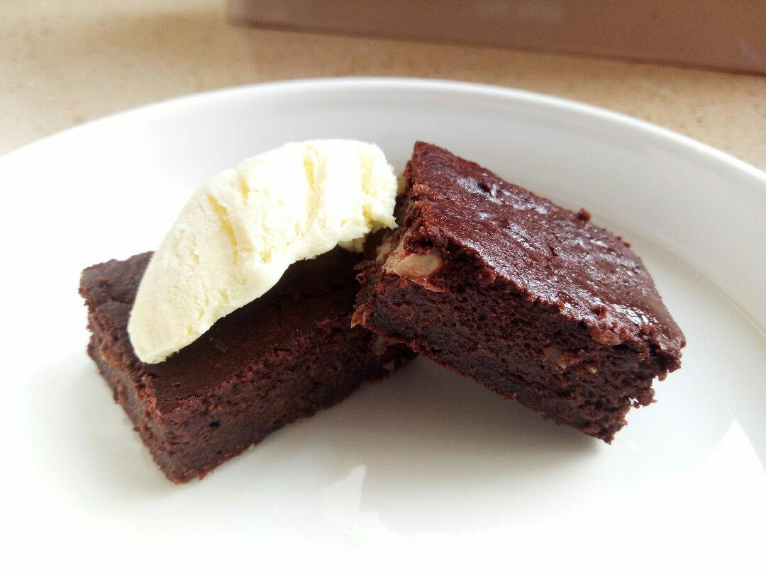 木偶不再木偶做的无油低卡浓厚豆腐布朗尼(全部热量只有一千卡☆)