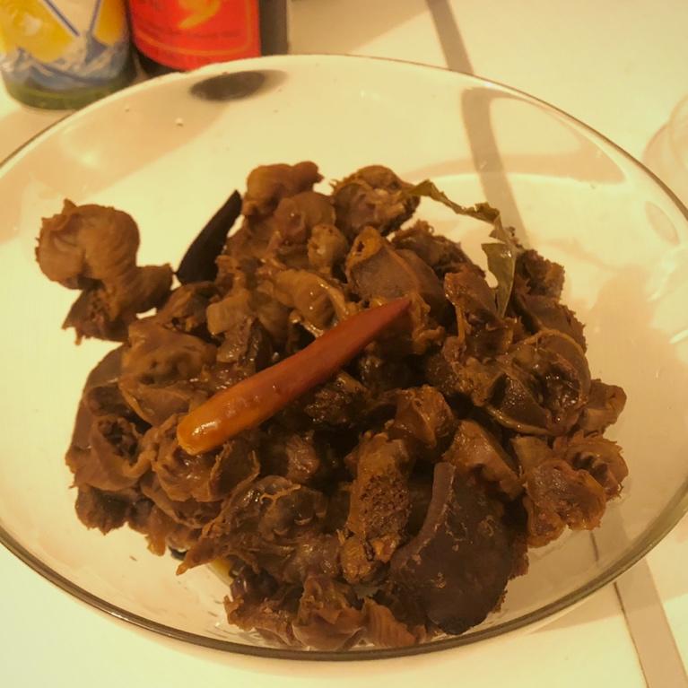 麻辣，甜香的卤鸡胗