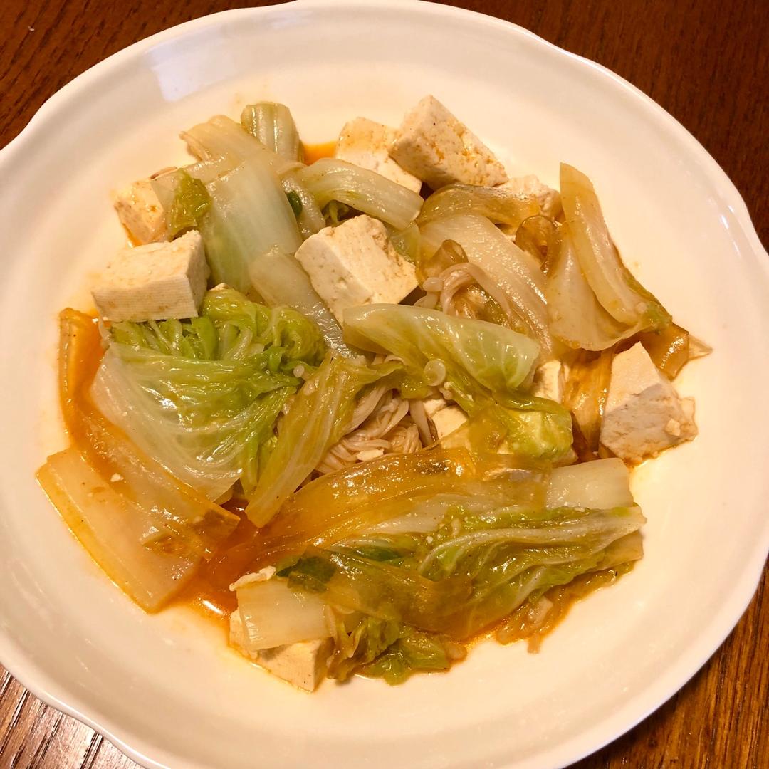 白菜豆腐炖粉条