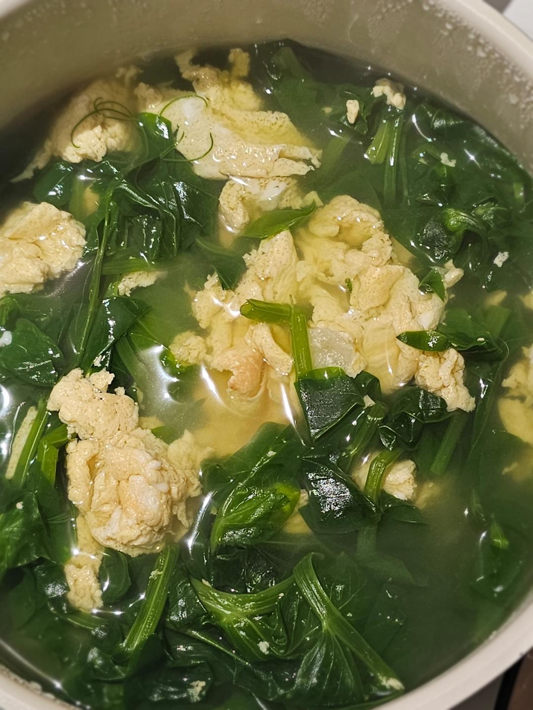 豌豆尖鸡蛋汤‼️♨️