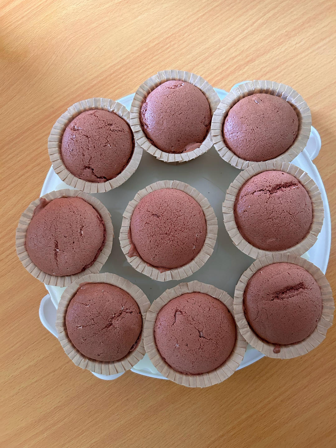 不塌陷不开裂不缩腰杯子蛋糕分享