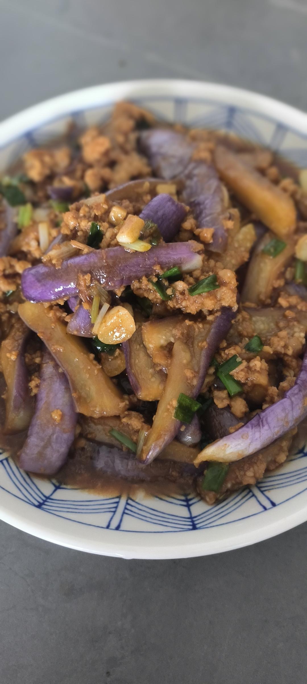 红烧肉沫茄子