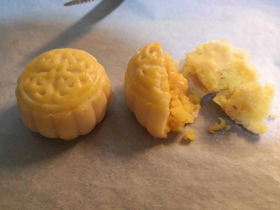 流心奶黄月饼（无吉士粉/转化糖浆版本）【曼食慢语】