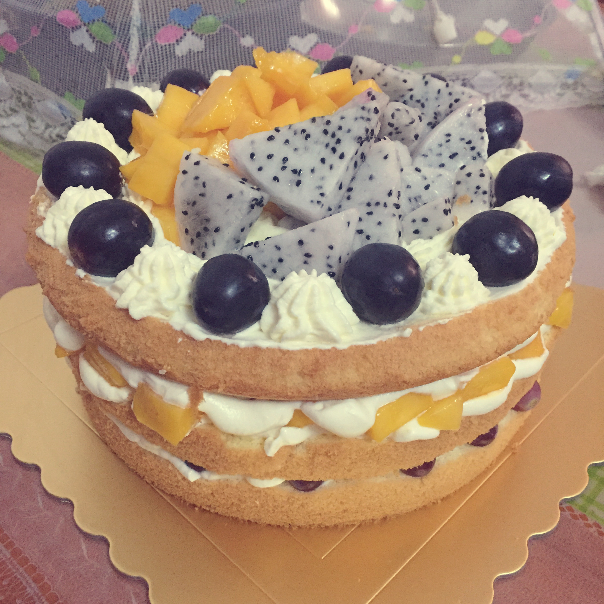 缤纷裸蛋糕