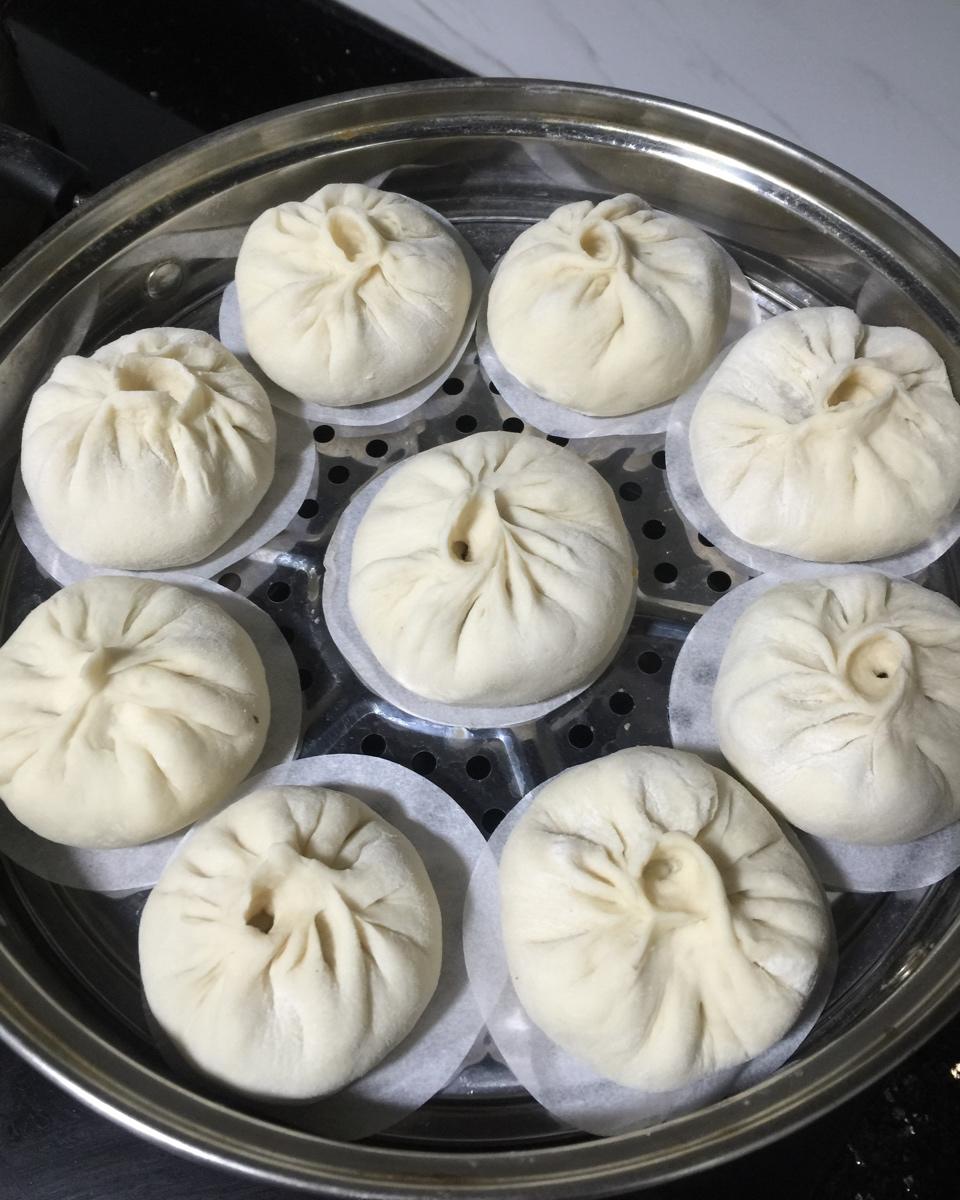 鲜肉大葱肉包（教你水打馅）