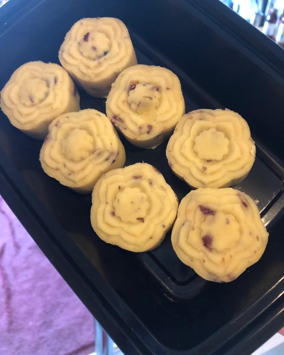 蔓越莓绿豆糕