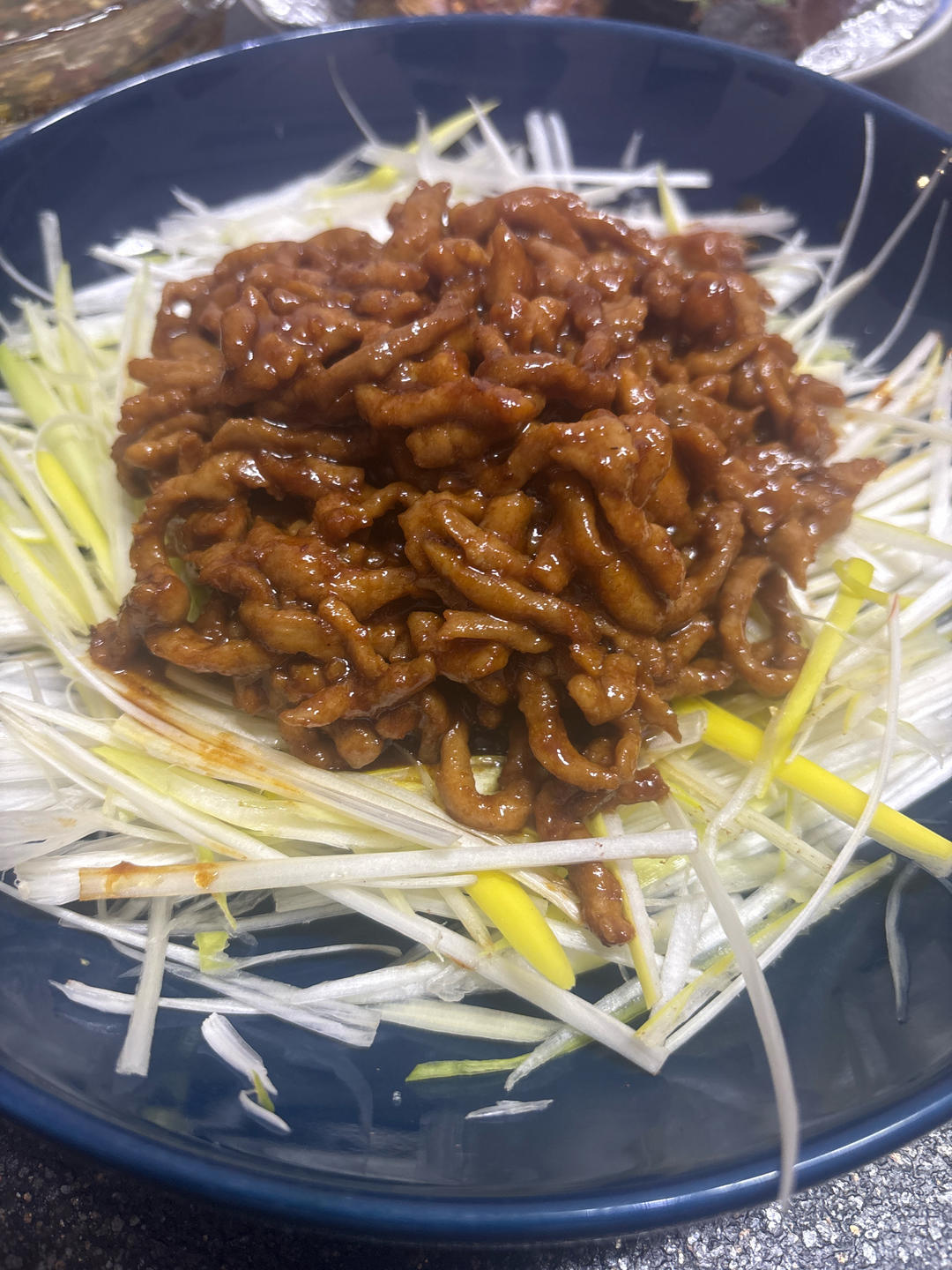 传统做法 京酱肉丝
