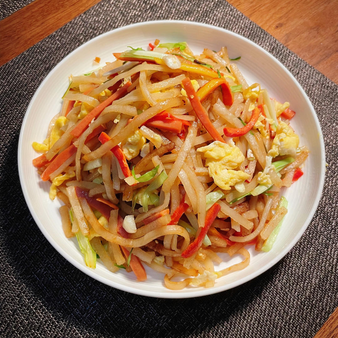 直击灵魂的炒饼丝~