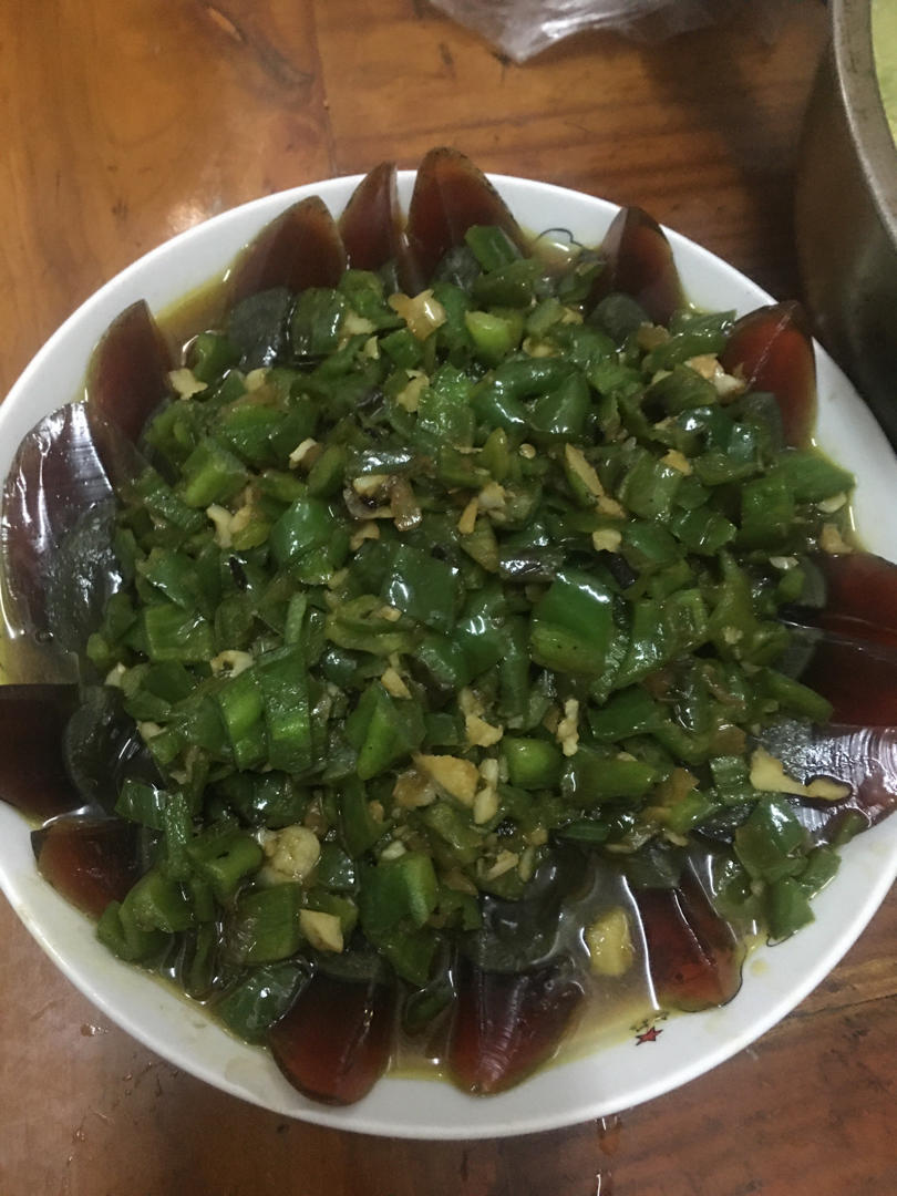 压箱底—烧椒皮蛋