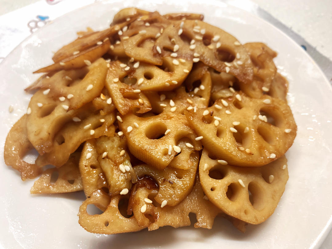 最简单味道惊艳的糖醋藕片
