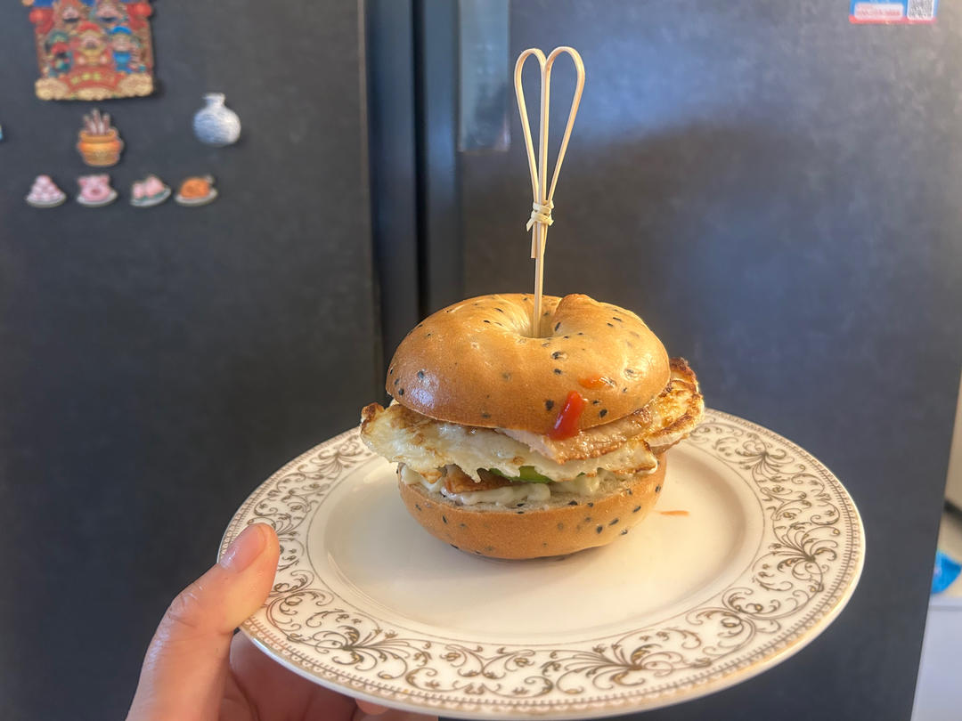 贝果🥯面包【原味贝果🥯、黑芝麻贝果🥯】