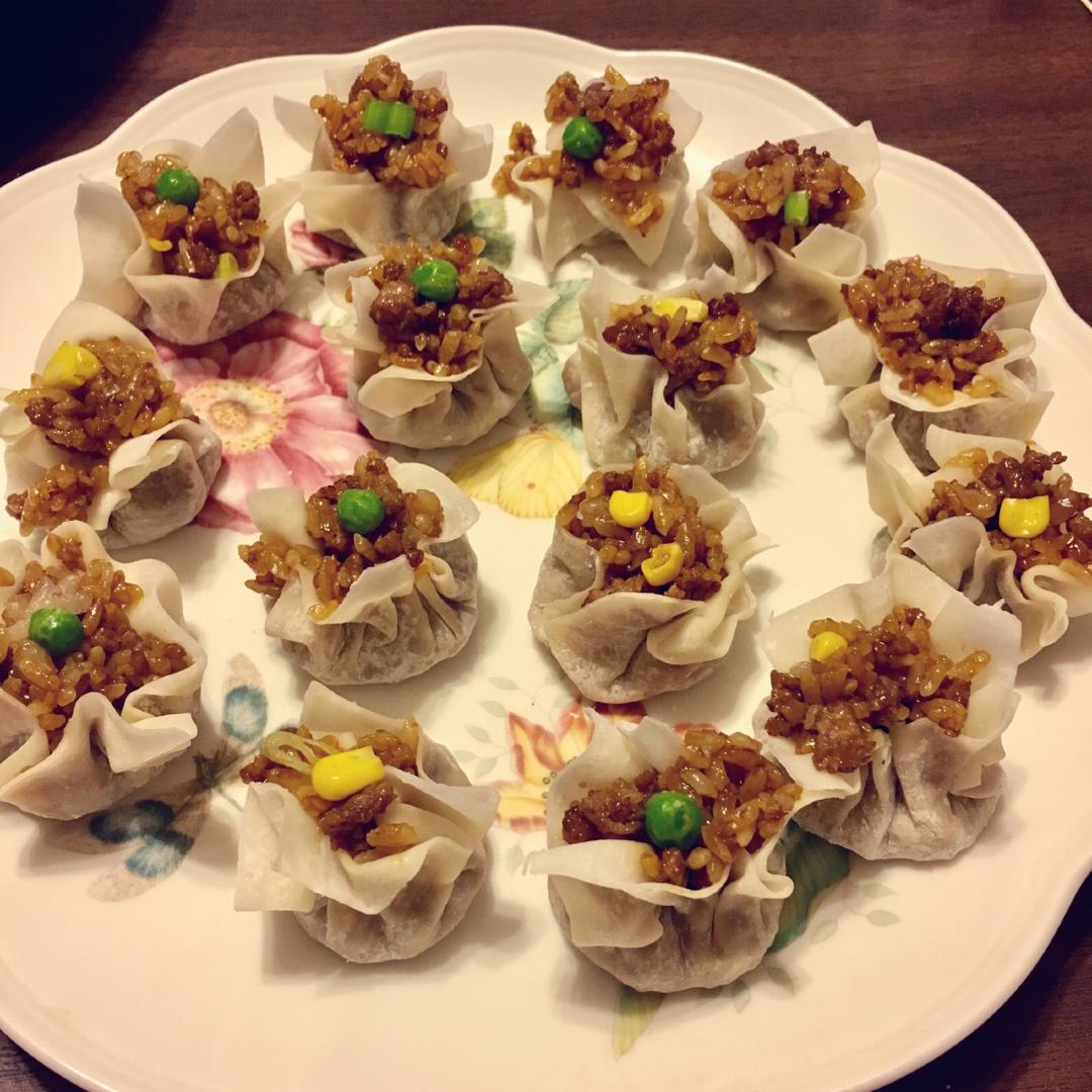 简易糯米烧卖（附烧卖包法）
