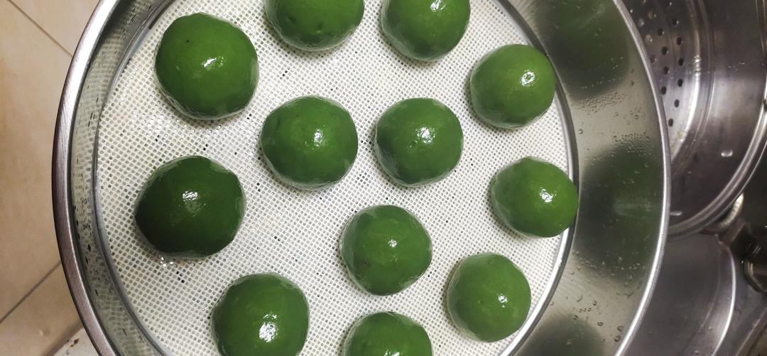 咸蛋黄肉松青团（艾糍）