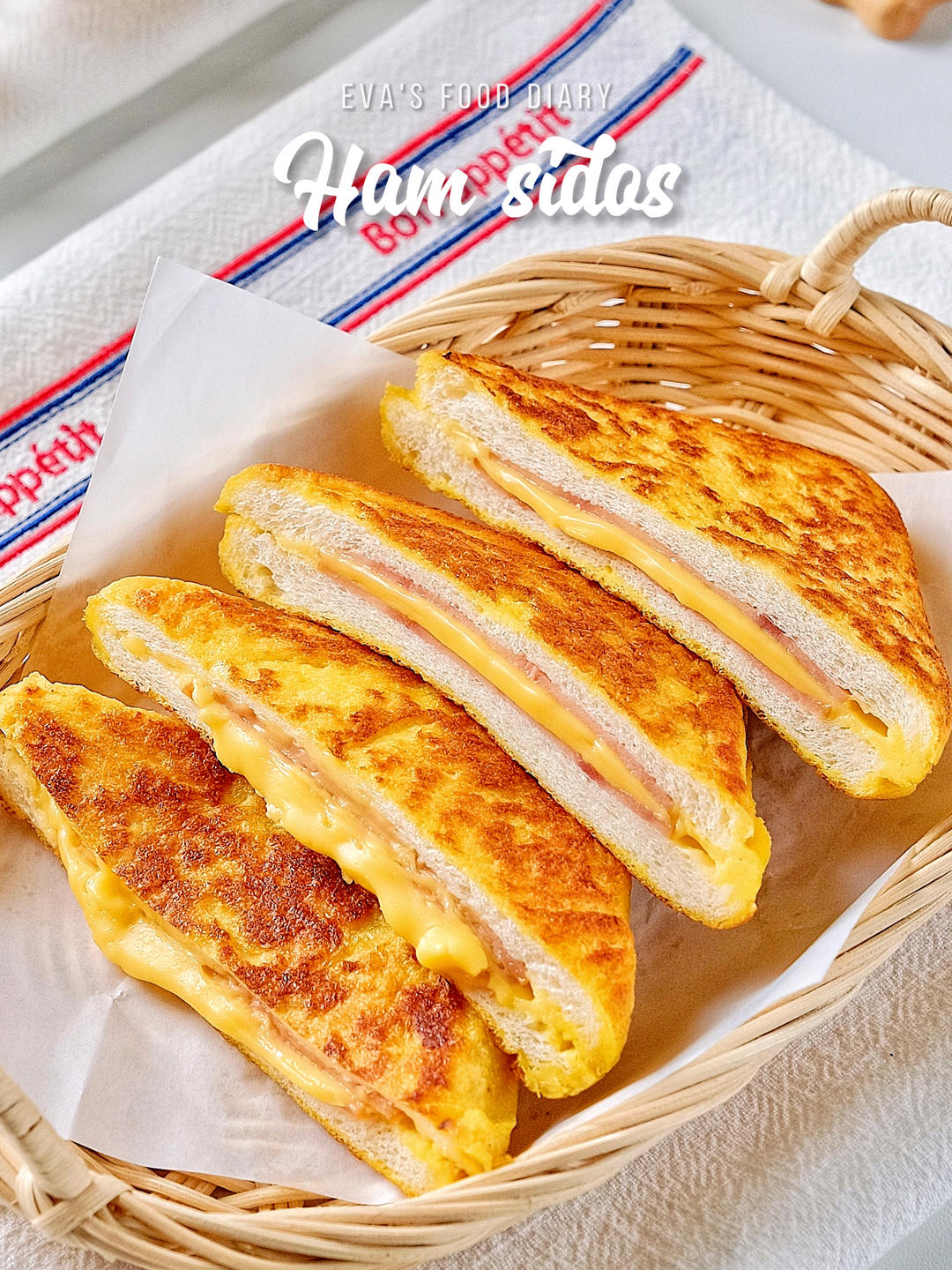 吐司花样吃🔥芝士火腿西多士🥪好吃不腻