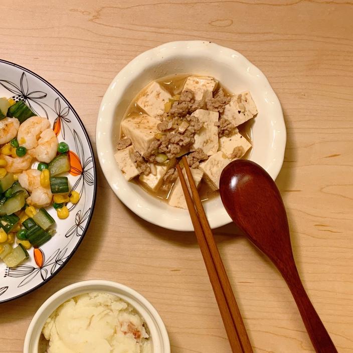 超级下饭的香菇肉沫豆腐