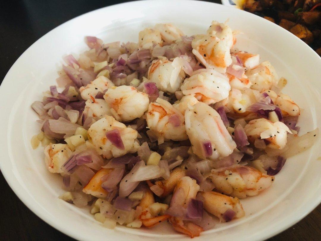 小羽私厨之黄油煎虾