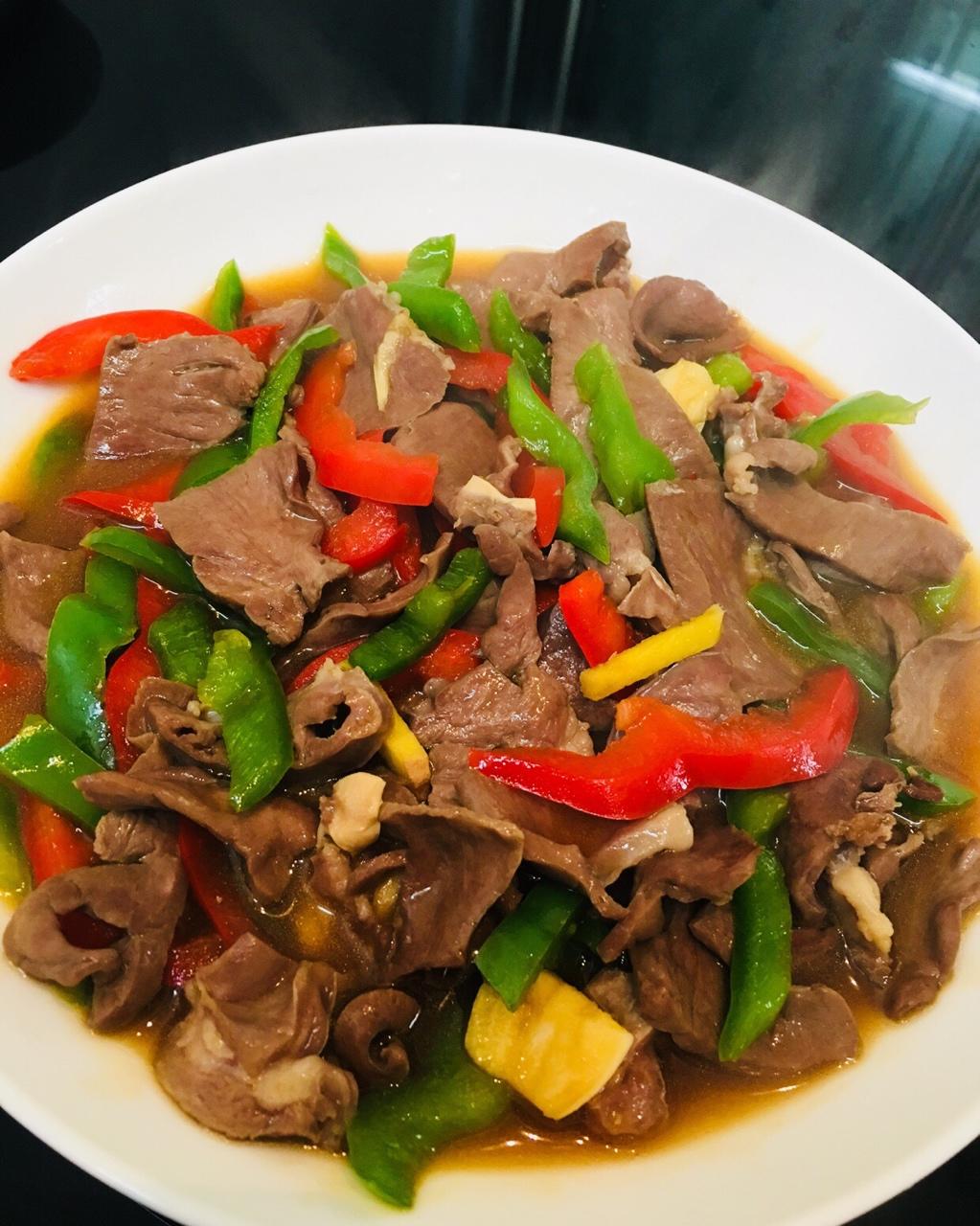 林微-1做的酱爆猪心