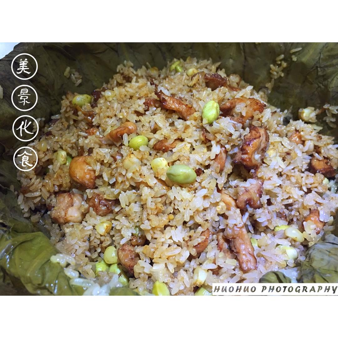 荷叶糯米蒸排骨